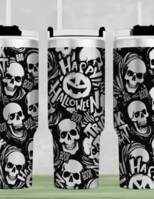 Halloween tumbler engraving brisbane