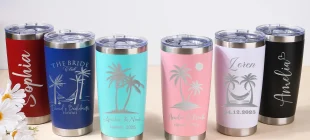 wedding tumbler engraving